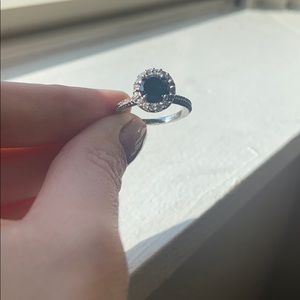 Black gemstone ring
